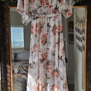 Baltic Born Floral Maxi Dress, size medium